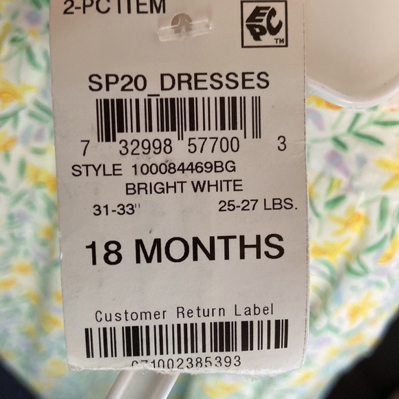 Pair of 18mo. Sundresses w/ matching shorts - Picture 6 of 11